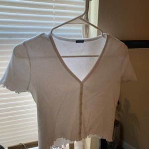 Brandy white button up